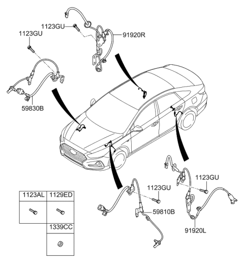 2019 Hyundai Sonata Hybrid Hydraulic Module Diagram