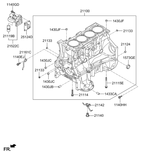 2016 Hyundai Genesis Coupe Cylinder Block Diagram 2