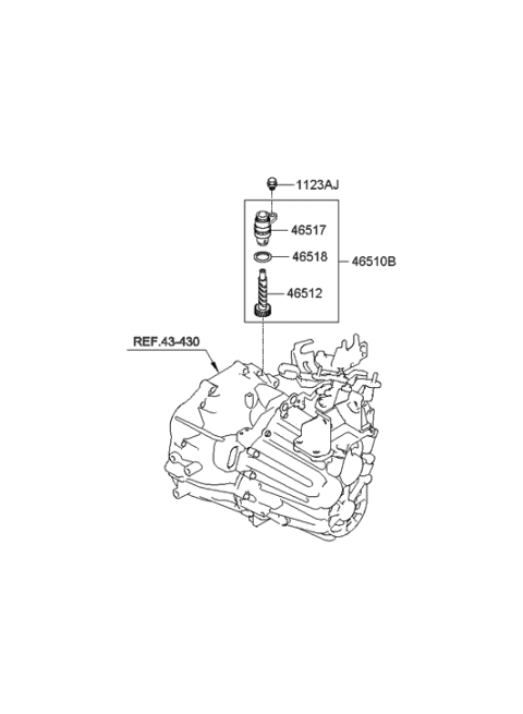 2014 Hyundai Sonata Sensor Assembly-Speed Diagram for 43630-24300