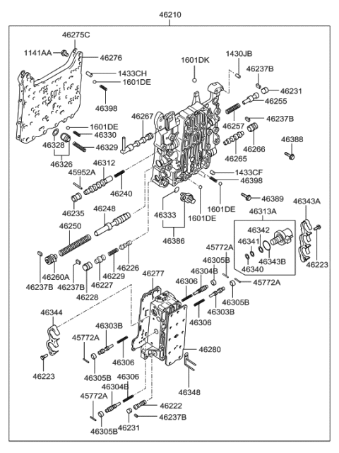 2008 Hyundai Tucson Transmission Valve Body Diagram 1