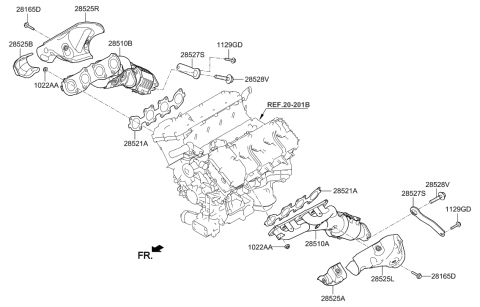 2021 Hyundai Genesis G90 Exhaust Manifold Diagram 3