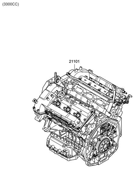 2006 Hyundai Santa Fe Sub Engine Assy Diagram 2