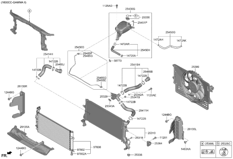2021 Hyundai Elantra Blower Assembly Diagram for 25380-AA000