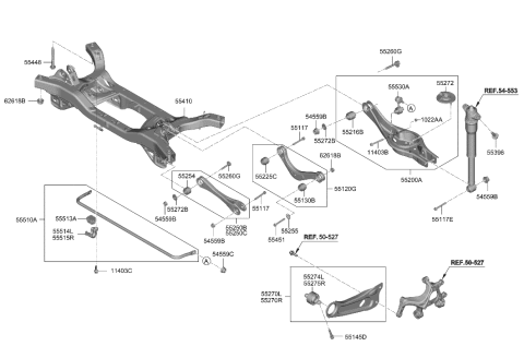 2021 Hyundai Elantra Bush-RR Assist Arm Diagram for 55258-AAAA0
