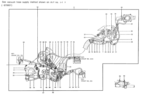 1988 Hyundai Excel Vacuum Hose Diagram 1