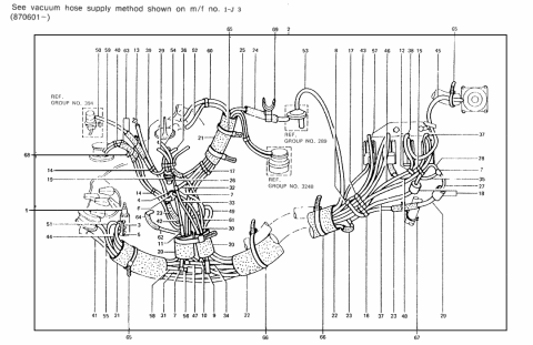 1987 Hyundai Excel Hose(White L=350) Diagram for 17905-30350-HA