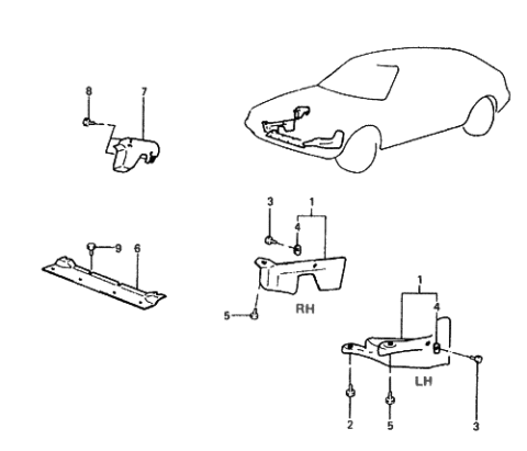 1987 Hyundai Excel Screw-Tapping Diagram for 12438-06121