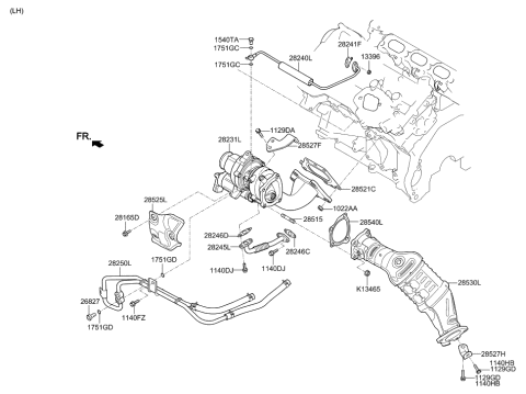 2019 Hyundai Genesis G90 Exhaust Manifold Diagram 2