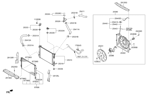 2012 Hyundai Accent Condenser Assembly-Cooler Diagram for 97606-1W000