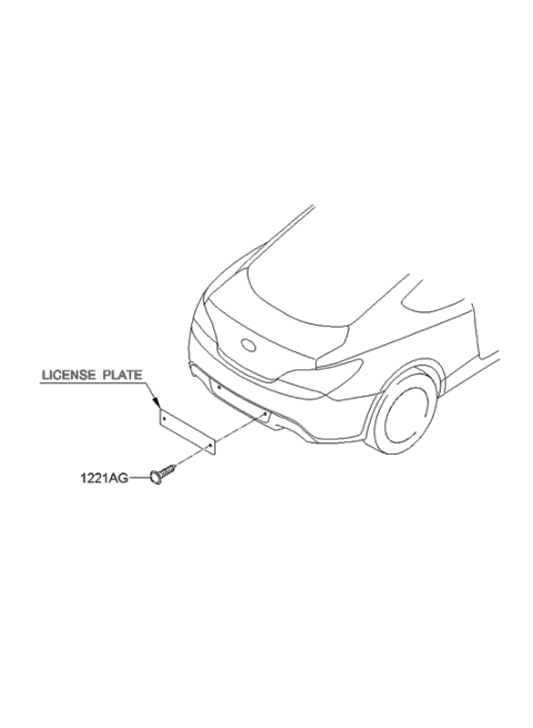 2011 Hyundai Genesis Coupe Back Panel Garnish Diagram