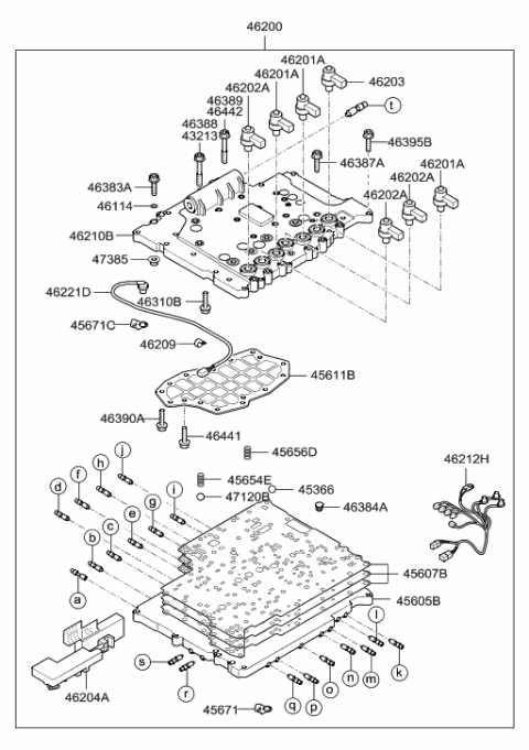 2011 Hyundai Genesis Coupe Strainer Assembly-Oil Diagram for 46240-4C000