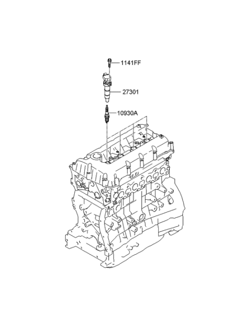 2011 Hyundai Genesis Coupe Plug Assembly-Spark Diagram for 18845-08200