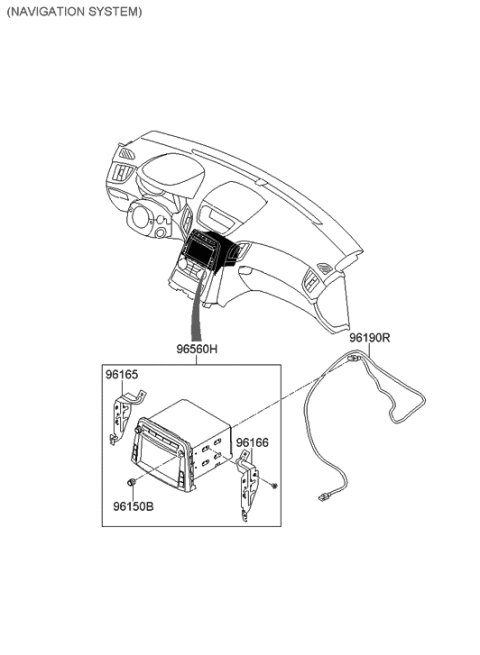 2010 Hyundai Genesis Coupe Cable Assembly-Usb Diagram for 96198-2M700