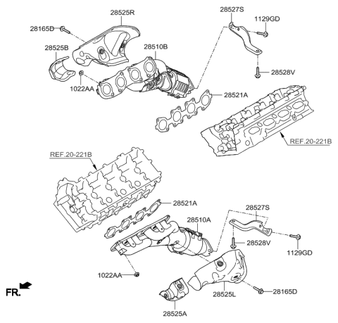 2014 Hyundai Genesis Exhaust Manifold Diagram 2