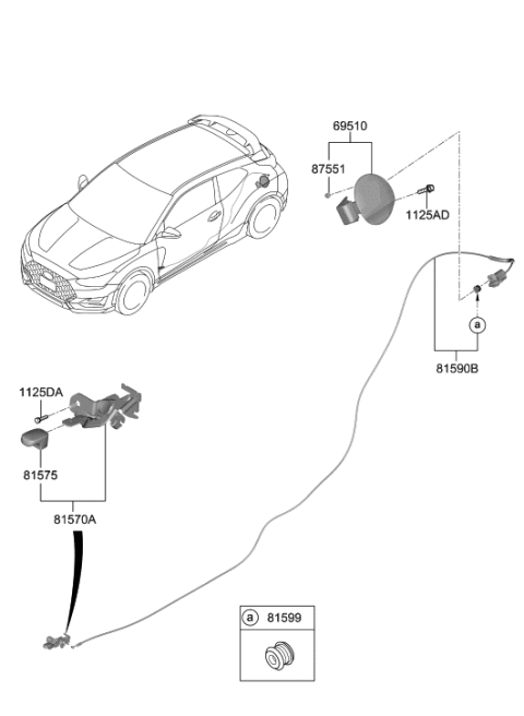2019 Hyundai Veloster N Fuel Filler Door Diagram