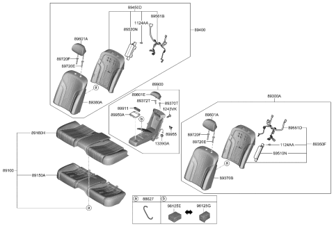 2023 Hyundai Genesis Electrified G80 2nd Seat Diagram