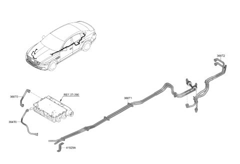 2023 Hyundai Genesis Electrified G80 Traction Motor & Gdu Assy Diagram 2