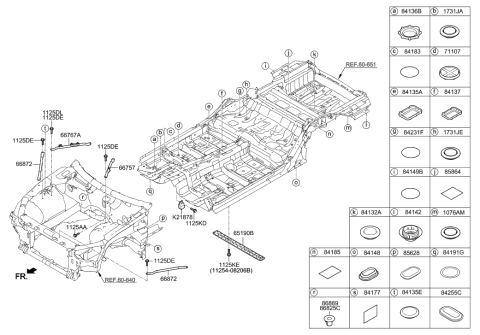 2018 Hyundai Genesis G80 Isolation Pad & Plug Diagram 2