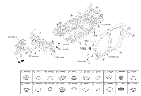 2022 Hyundai Kona N Isolation Pad & Plug Diagram 1