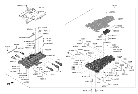 2022 Hyundai Genesis G70 Valve Diagram for 46367-4J000