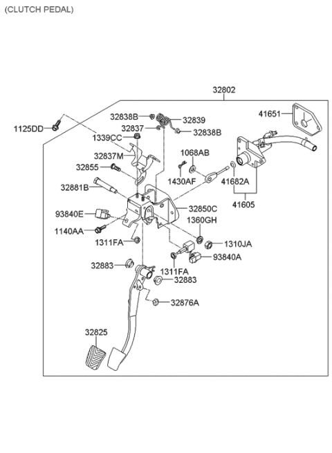 2011 Hyundai Santa Fe Spring-Turn Over Diagram for 32839-2P130