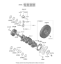 Diagram for 2022 Hyundai Tucson Crankshaft - 343L6-2SK00