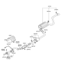 Diagram for Hyundai Tail Pipe - 28700-2H300