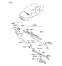 Diagram for Hyundai Elantra Wiper Linkage - 98150-2H000