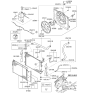 Diagram for 2009 Hyundai Elantra Cooling Fan Assembly - 25231-2H000