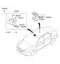 Diagram for 2009 Hyundai Elantra Touring Dome Light - 92850-2H000-4W