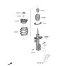 Diagram for 2023 Hyundai Ioniq 6 Shock Absorber - 54651-KL210