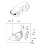 Diagram for 2007 Hyundai Entourage Light Socket - 92161-4D000