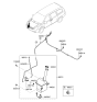 Diagram for Hyundai Washer Pump - 98510-1F100