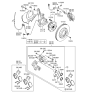 Diagram for Hyundai Entourage Brake Caliper - 58180-4DA00