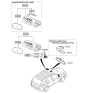 Diagram for Hyundai Tucson Car Mirror - 87620-2S020
