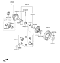 Diagram for 2014 Hyundai Tucson Transfer Case Bearing - 45829-3B700