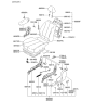 Diagram for Hyundai Accent Armrest - 88901-25000-FRP