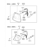 Diagram for 2006 Hyundai Accent Tail Light - 92401-25000
