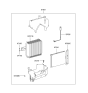 Diagram for 2000 Hyundai Accent Evaporator - 97609-1C000