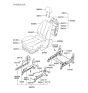 Diagram for 2000 Hyundai Accent Seat Cushion - 88250-25000