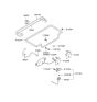 Diagram for 2000 Hyundai Accent Trunk Latch - 81230-25000