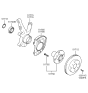 Diagram for 2004 Hyundai Accent Steering Knuckle - 51715-25000