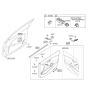 Diagram for 2015 Hyundai Elantra GT Mirror Switch - 93573-A5020