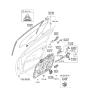 Diagram for 2014 Hyundai Elantra GT Window Run - 82530-A5000