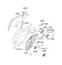 Diagram for 2014 Hyundai Elantra GT Door Handle - 82620-A5010-SDH