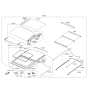 Diagram for Hyundai Elantra GT Sunroof - 81616-A5000