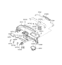 Diagram for Hyundai Sonata Hazard Warning Switch - 93790-3K000-FZ