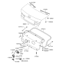 Diagram for 2007 Hyundai Sonata Tailgate Lock Actuator Motor - 81230-3K001