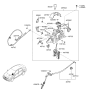 Diagram for Hyundai Accent Shift Interlock Solenoid - 95840-1R101