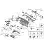 Diagram for Hyundai Veloster N Glove Box - 84510-J3020-NNB